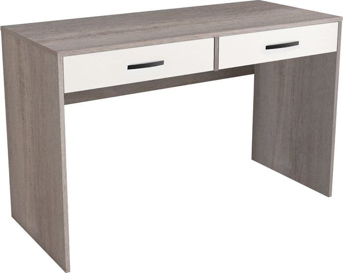 Kit Scrivania 2 Cassetti 117 x 50 x 73,5 cm Rovere Gr. Bianco - 2