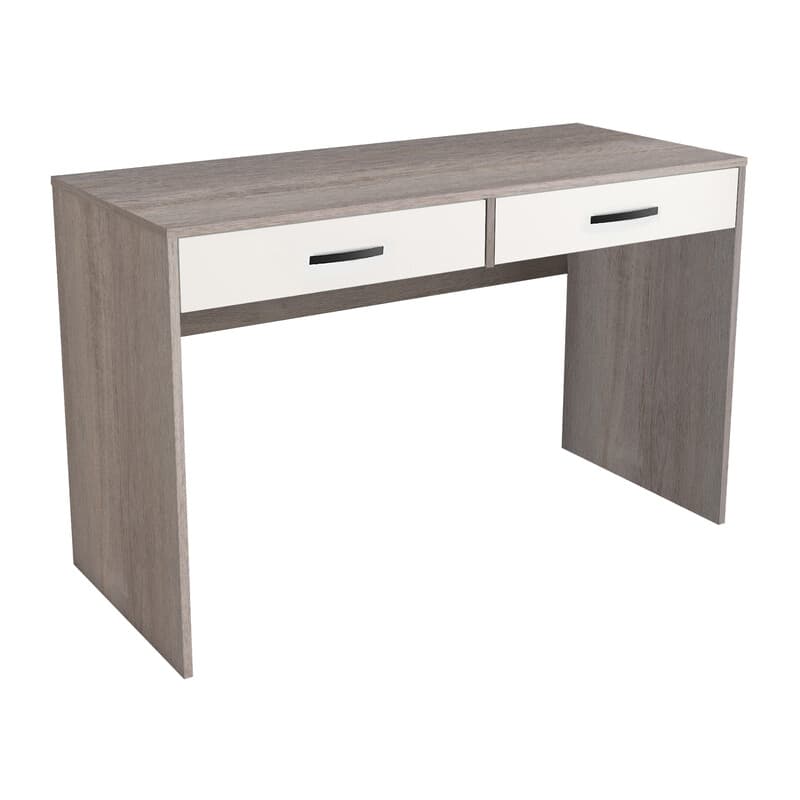 KIT SCRIVANIA 2 CASSETTI 117X50X73,5 CM ROVERE GR./BIANCO- 1,0 pz - 2