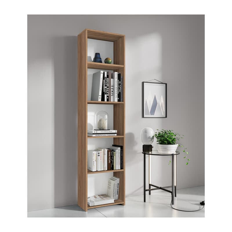 KIT LIBRERIA 4 RIPIANI 45X25XH183 CM ROVERE BAR.- 1,0 pz - 2