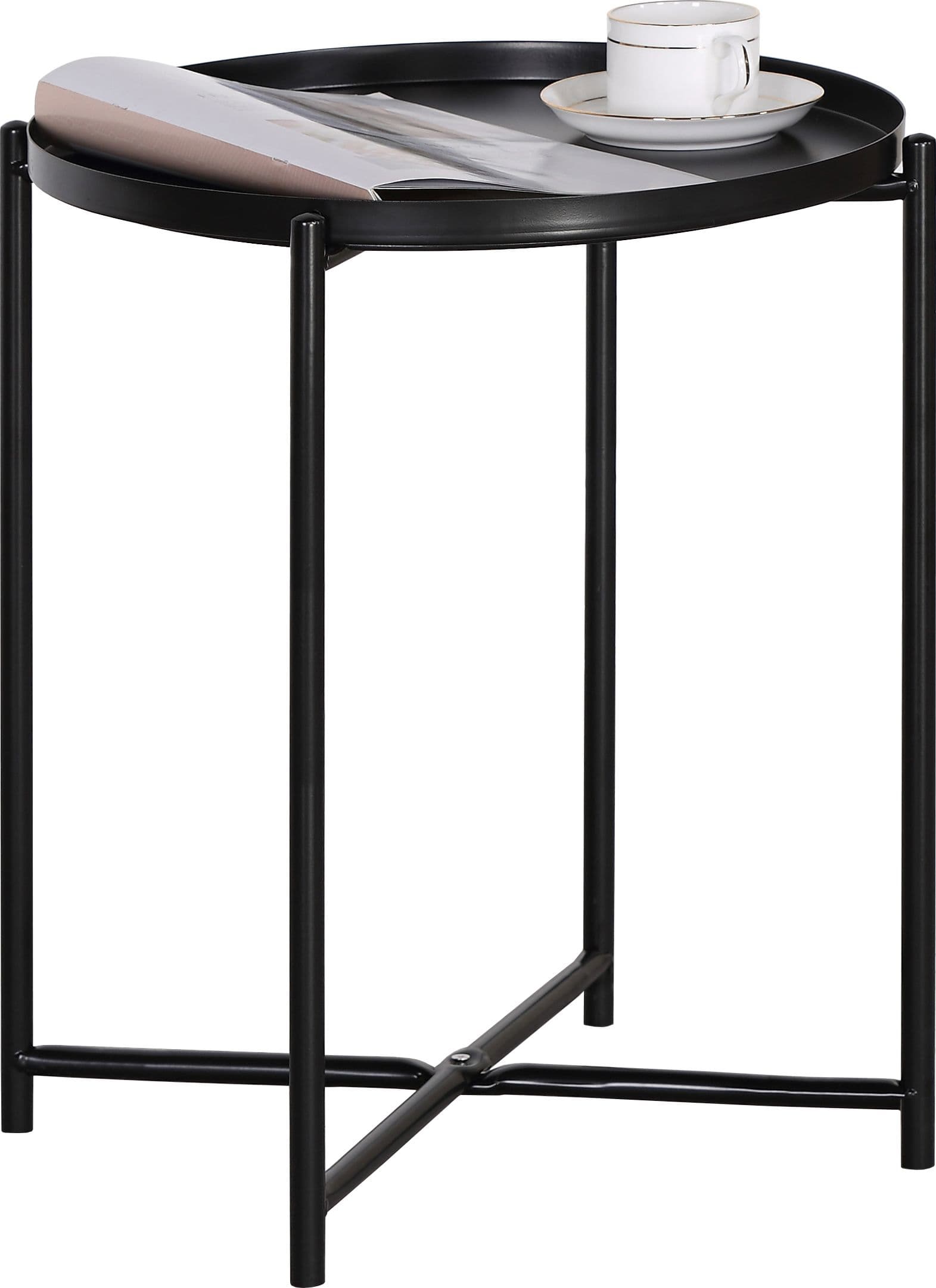 Tavolino Caffe Metallo Nero - 2