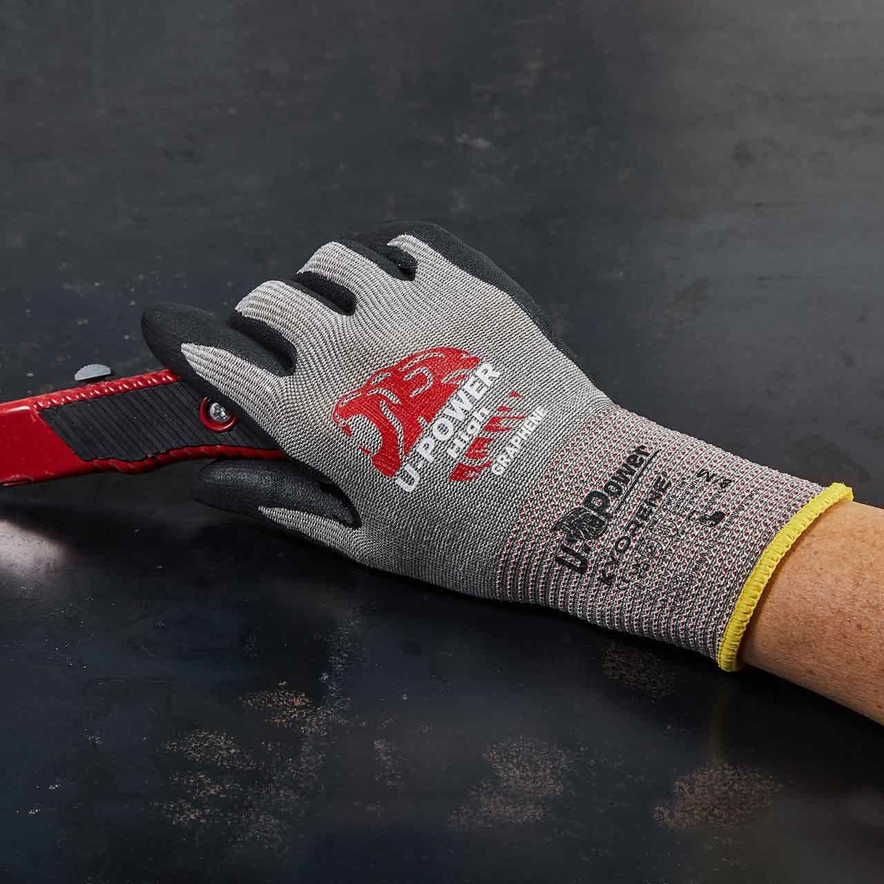 U-POWER GUANTI HIGH GRIGIO NERO TAGLIA 10- 12,0 paia - 3
