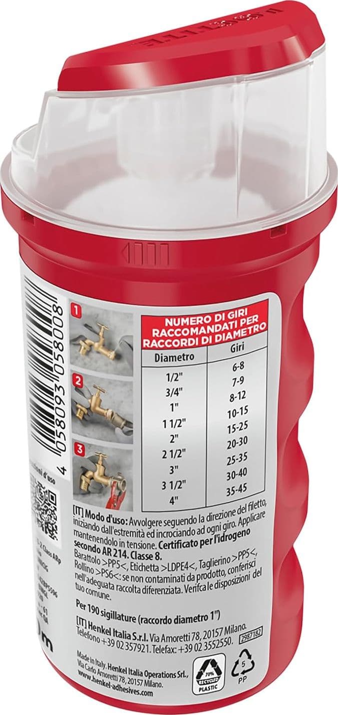 LOCTITE 55 NASTRO SIGILLARACCORDI 160 M- 1,0 pz - 3