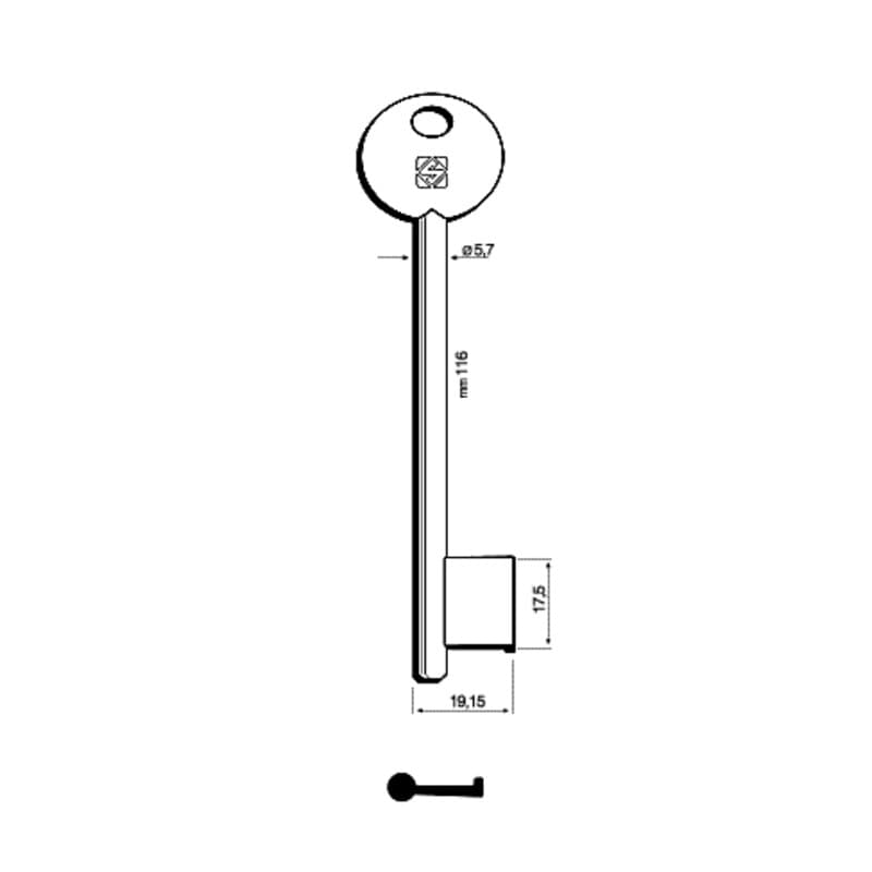 Chiavi Silca Patent Corni Pari 6P7D Ni 5 Pezzi - 2
