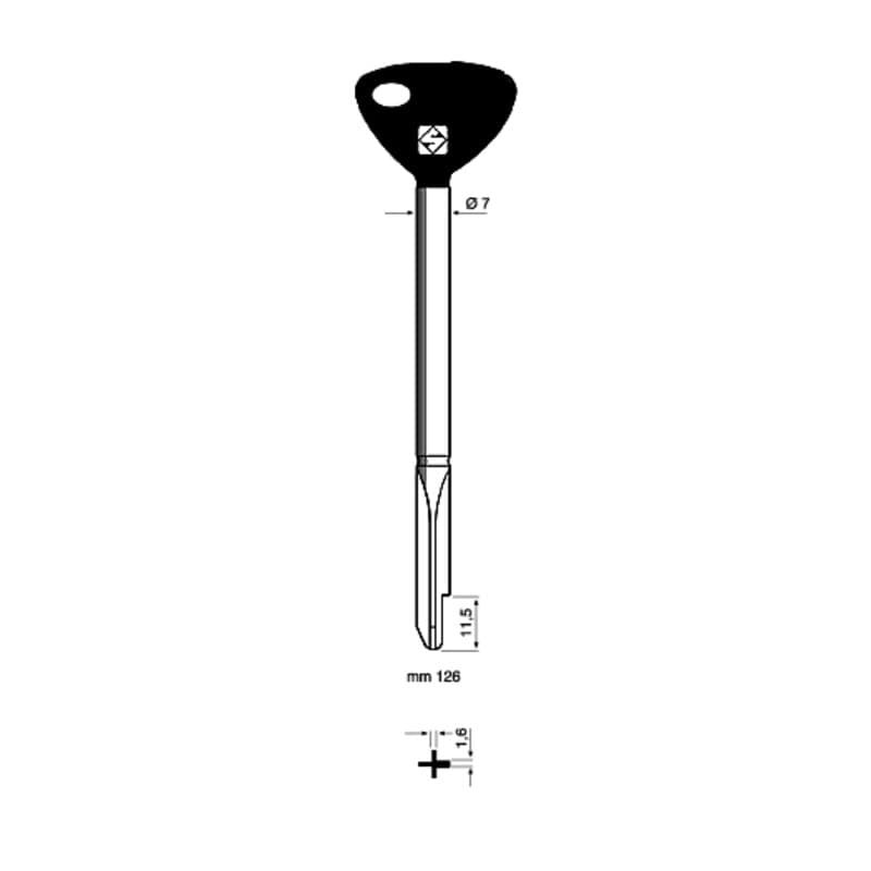 Chiavi Silca Croce XY10P Fe T.p 5 Pezzi - 2