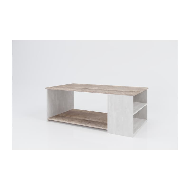 TAVOLINO SOCHEF 90X42X60 CM ROVERE SABBIATO/GRIGIO- 1,0 pz - 2