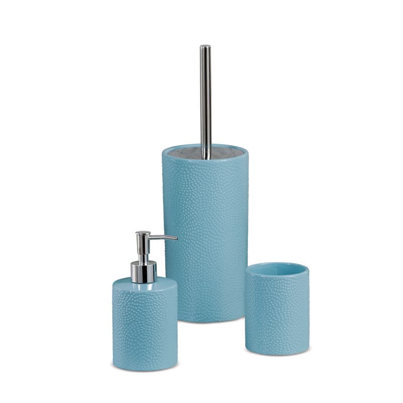 Set da Bagno Ceramica Colori Assortiti 3 Confezioni da 3 Pezzi - 2
