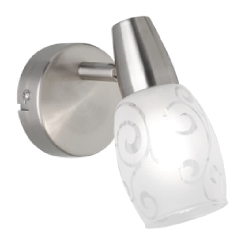 FARETTO DA PARETE COLMAR E14 VETRO SATINATO- 1,0 pz - 2