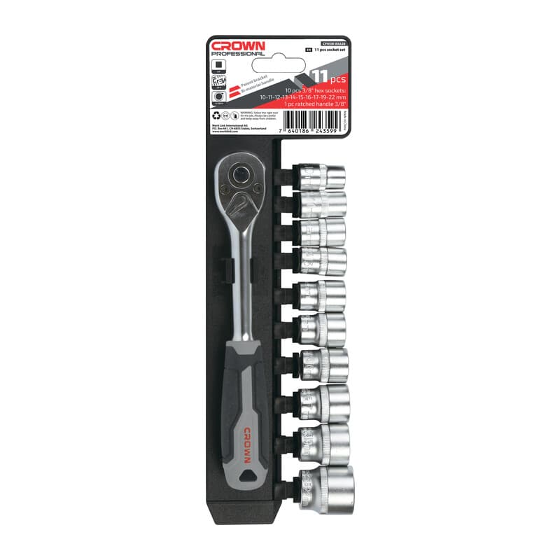 CROWN SET 11 PZ CHIAVE A BUSSOLA DA 1/2 CPHSW-RXA12- 1,0 pz - 2