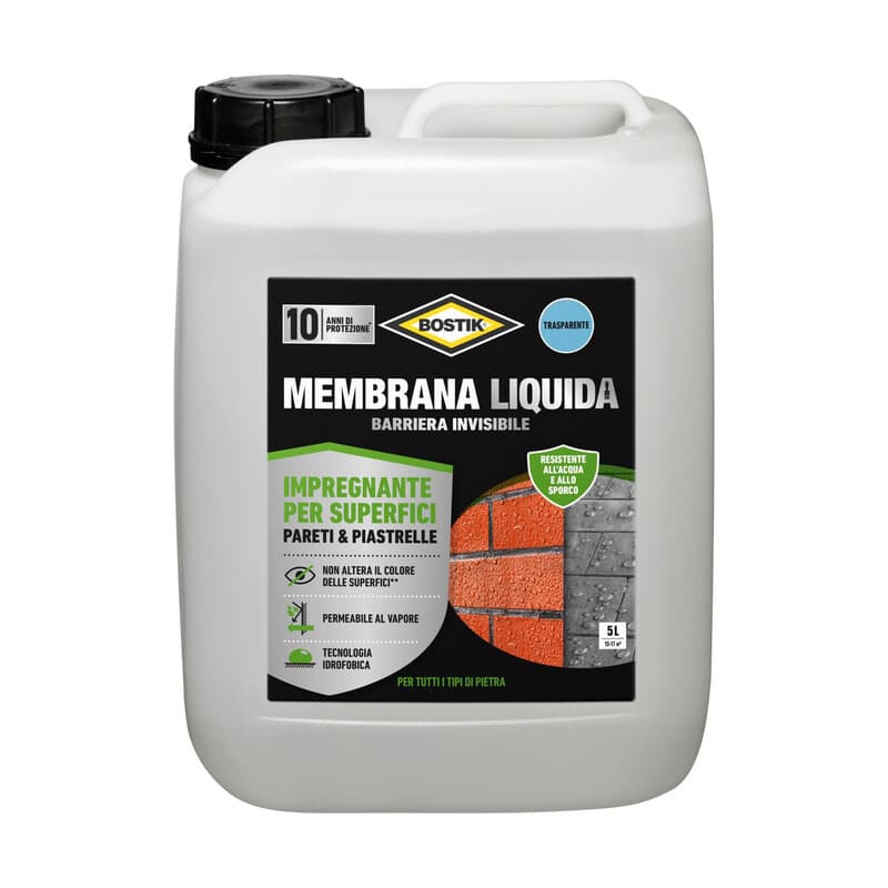 BOSTIK MEMBRANA LIQUIDA BARRIERA INVIS 5 L TRASP- 1,0 pz - 2