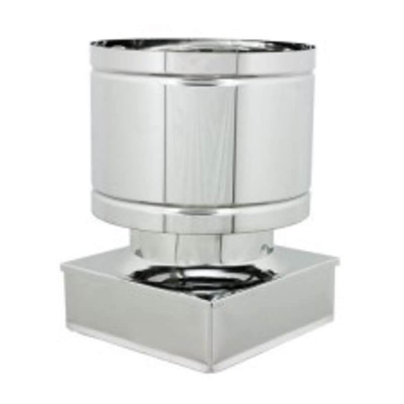 FUMAIOLO A BOTTE INOX AISI 304 37X37 CM- 1,0 pz - 2