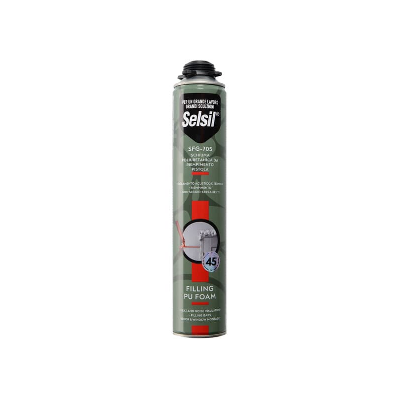 Selsil Schiuma Poliuret Univers per Pistola 750 ml 12 Pezzi - 2