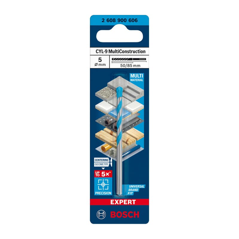 BOSCH-A PUNTA MULTICONSTRUCTION CYL-9   5X50/85 MM- 5,0 pz - 2