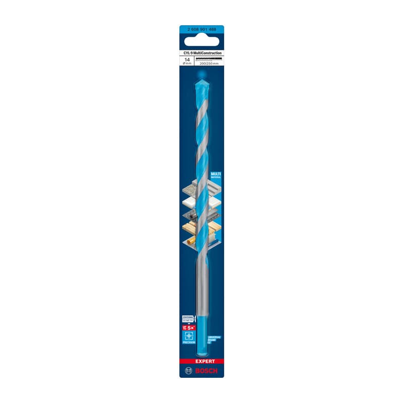 BOSCH-A PUNTA MULTICONSTRUCTION CYL-9 14X200/250 MM- 1,0 pz - 2