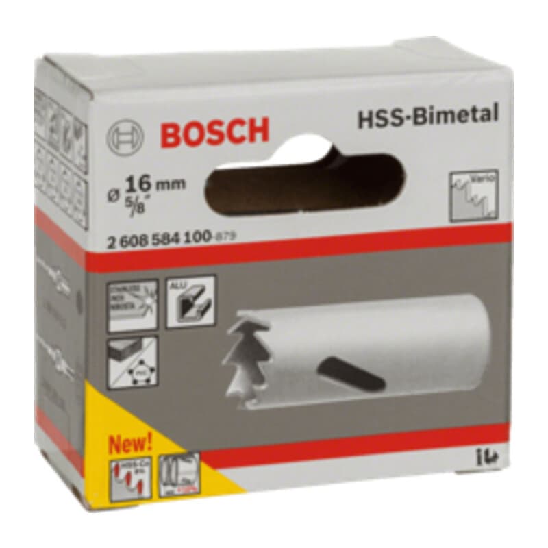 BOSCH-A SEGA A TAZZA BIMETALLICA HSS D  16- 1,0 pz - 2