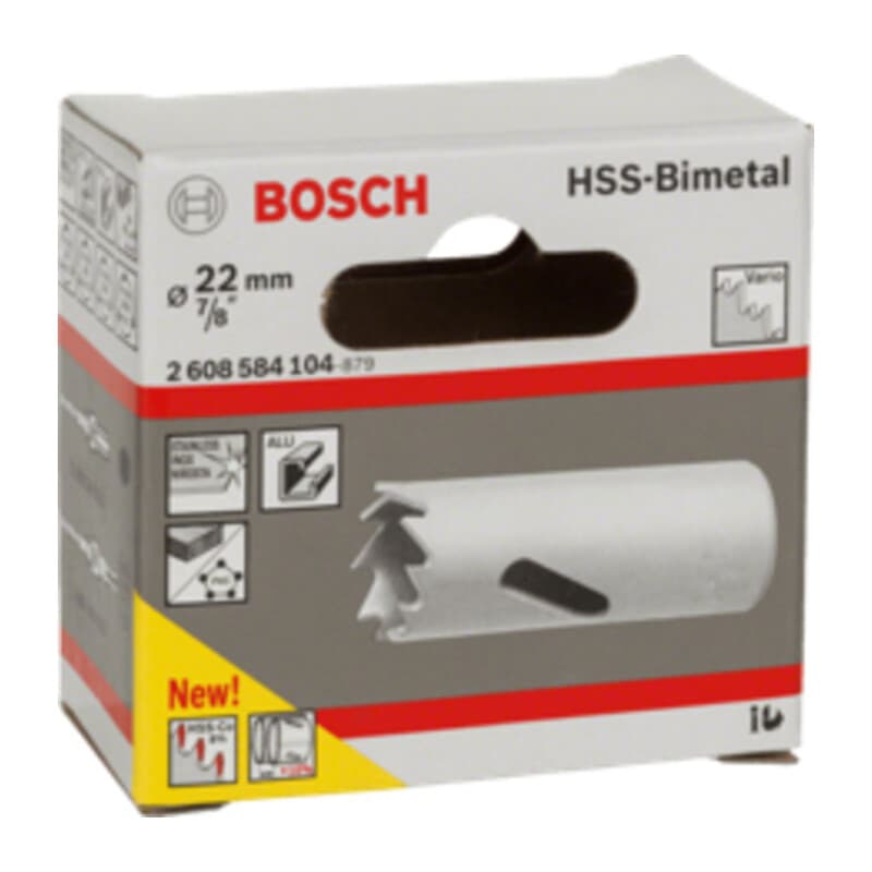 BOSCH-A SEGA A TAZZA BIMETALLICA HSS D  22- 1,0 pz - 2