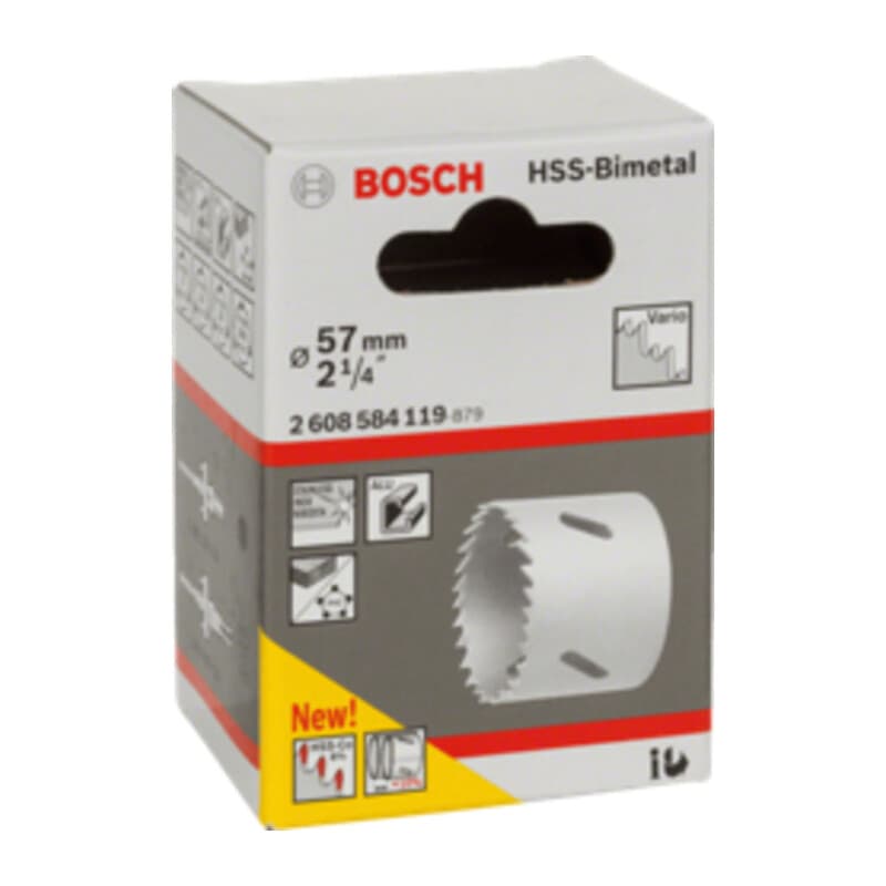 BOSCH-A SEGA A TAZZA BIMETALLICA HSS D  57- 1,0 pz - 2