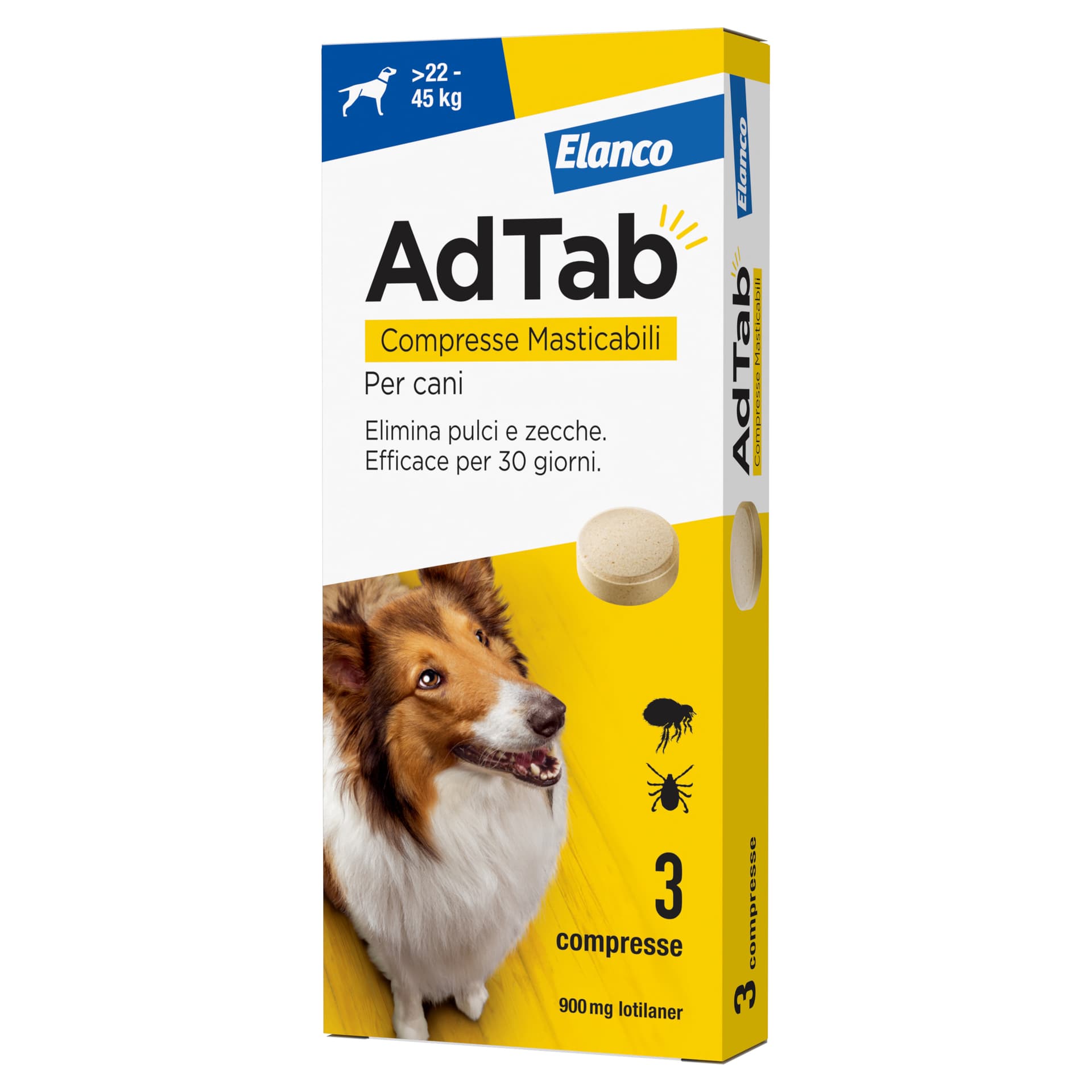 ADTAB COMPRESSE MASTICABILI PER CANI 22 - 45 KG- 1,0 pz - 2