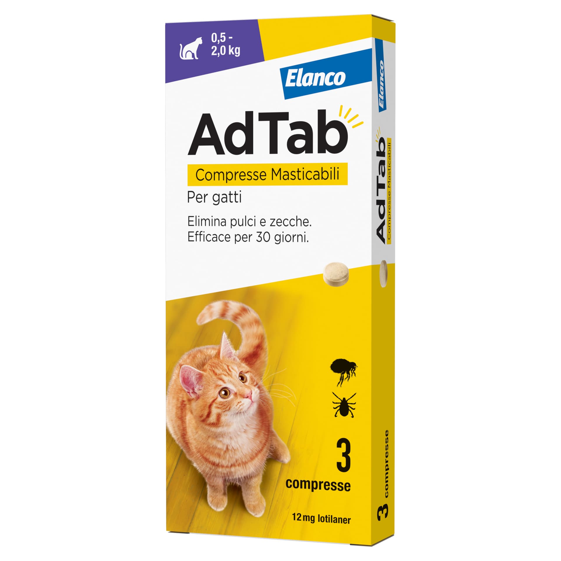 Adtab Compresse Masticabili per Gatti 0,5 2,0 kg - 2