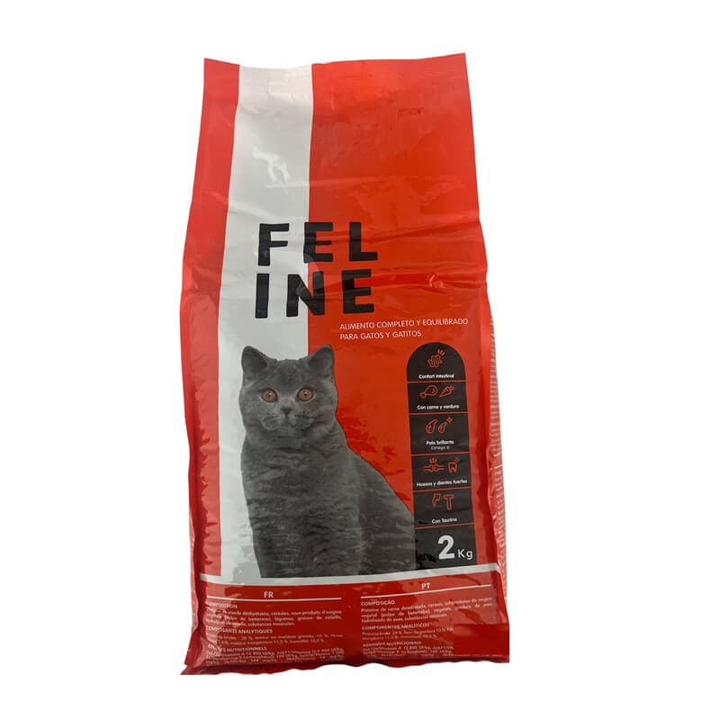 CIBO GATTO FELINE 2 KG- 8,0 pz - 2