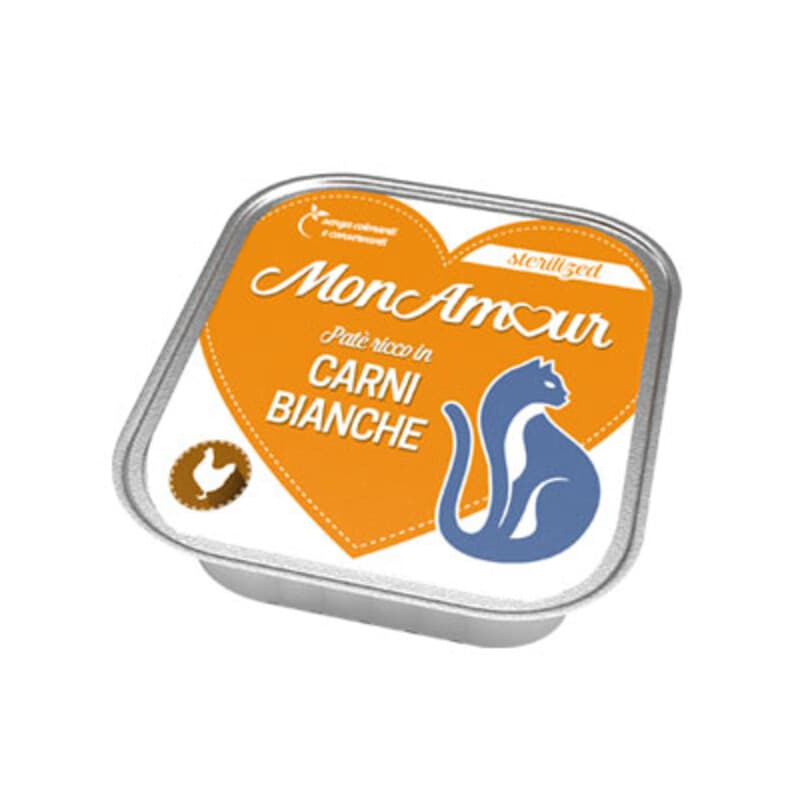 CIBO GATTO MONAMOUR 100 G STERILIZED POLLO- 34,0 pz - 2