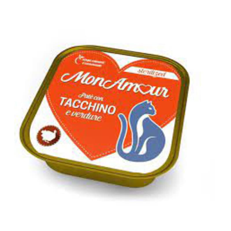 CIBO GATTO MONAMOUR 100 G STERILIZED TACCH VERD- 34,0 pz - 2