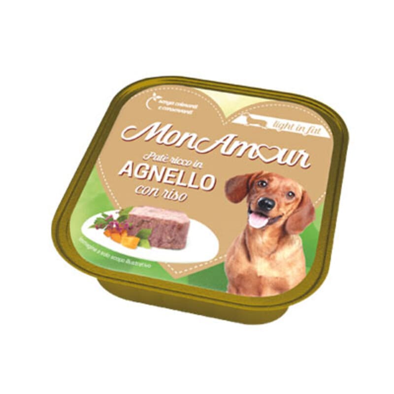 CIBO CANE MONAMOUR 150 G LIGHT AGNELLO E RISO- 22,0 pz - 2