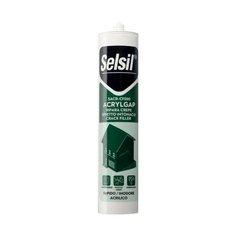 Silicone Acrilico Effetto Intonaco 310 ml Selsil 12 Pezzi - 2