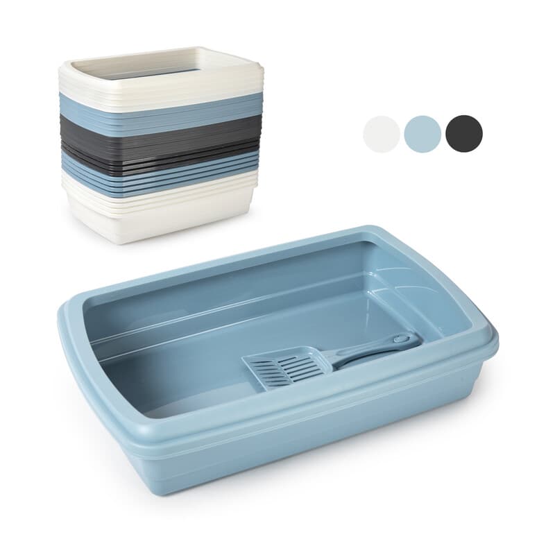 LETTIERA C/PALETTA MAX BIANCO/AZZURRO/ANTRACITE- 12,0 pz - 2