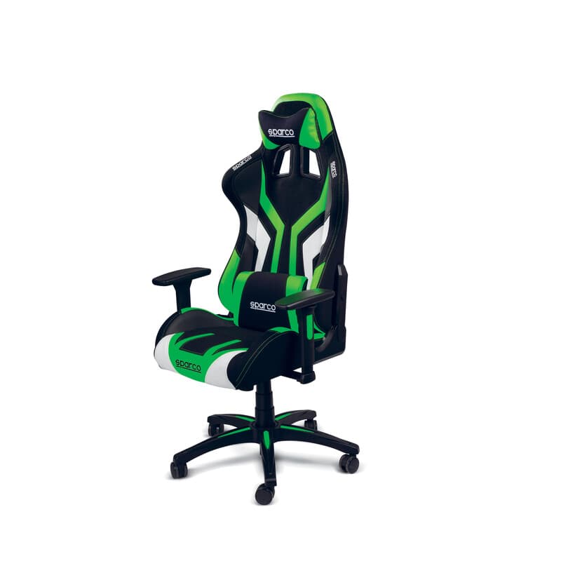 SPARCO POLTRONA UFFICIO TORINO NERO VERDE FLUO- 1,0 pz - 2