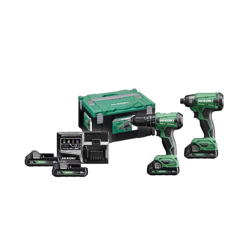 HIKOKI COMBOPACK KC18DA TRAPANO + AVVITAT IMP 18V- 1,0 pz - 2