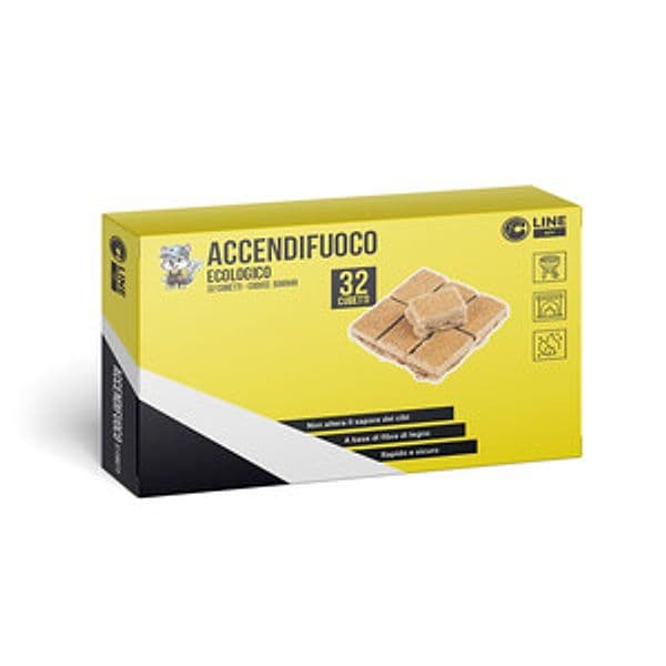 Accendifuoco Ecologico 32 Cubetti 140 g 34 Confezione - 2