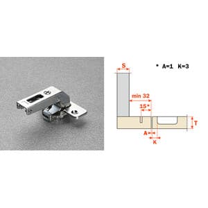 SALICE CERNIERA CONTROCOLLO C2ABN99 CORTA- 25,0 pz - 2