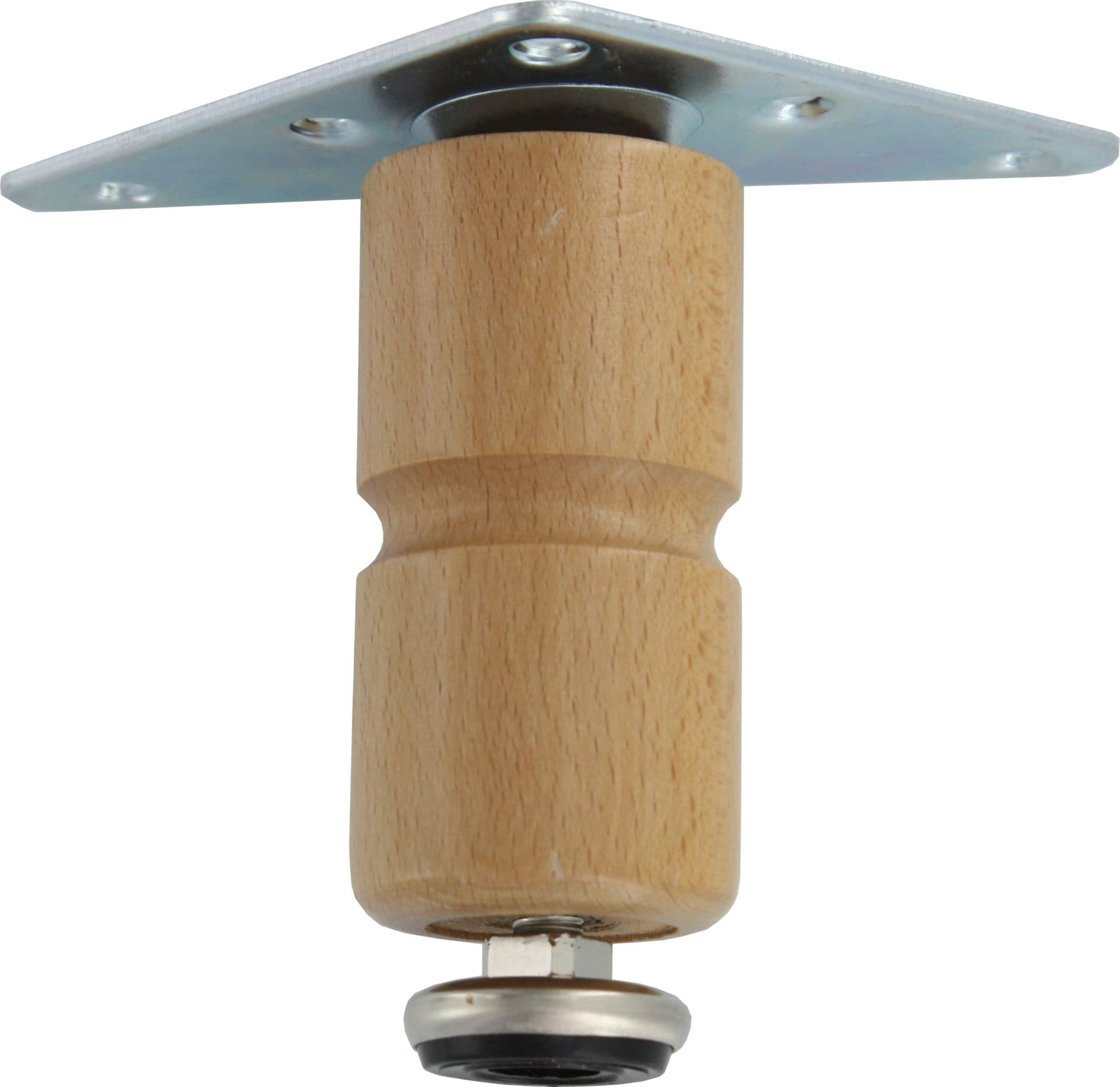 BL PIEDINO REGOLABILE LEGNO 100 MM CHIARO 4 PZ- GHEZZI LINO- 1,0 blister