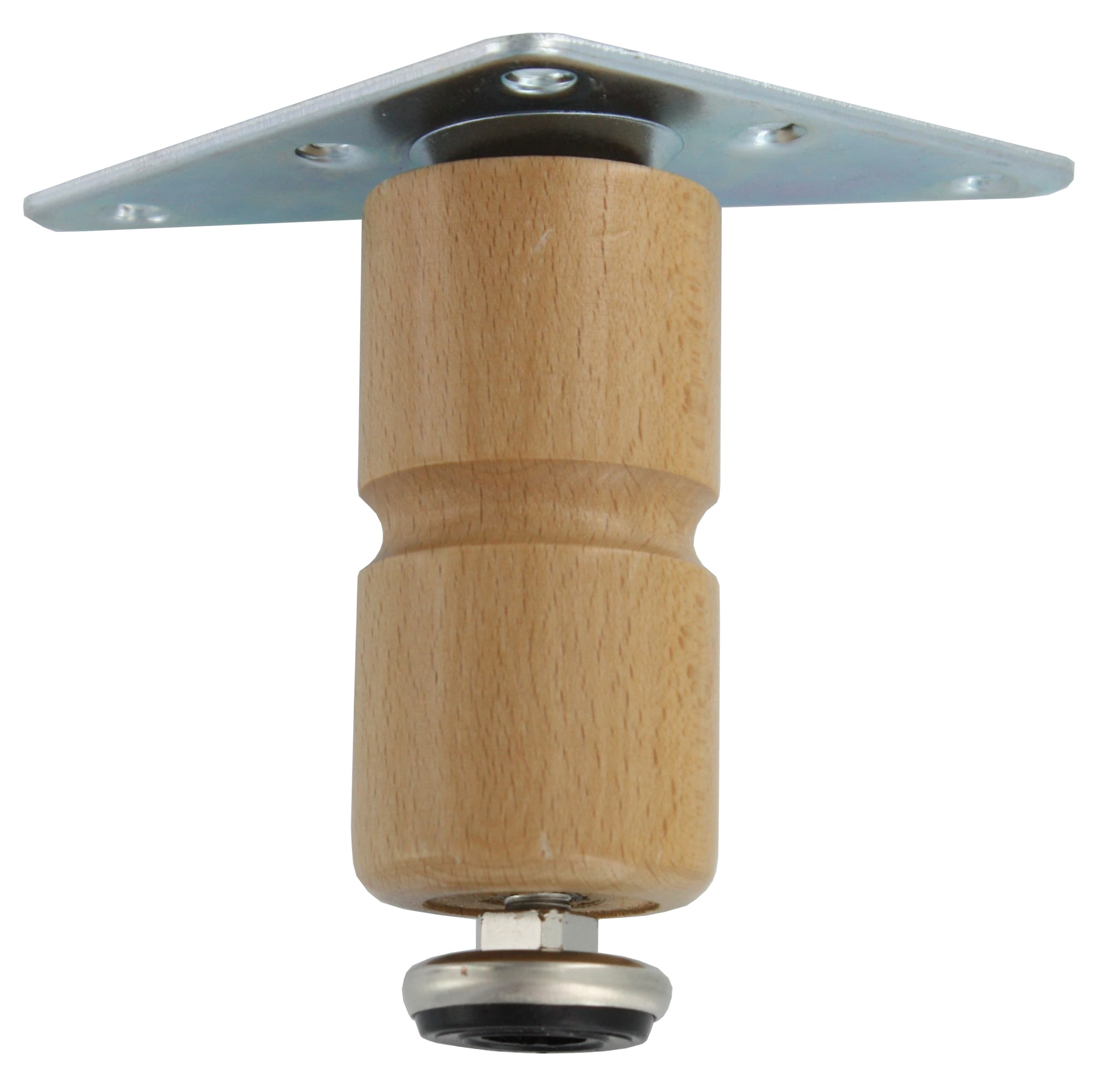 BL PIEDINO REGOLABILE LEGNO 100 MM CHIARO 4 PZ- GHEZZI LINO- 1,0 blister
