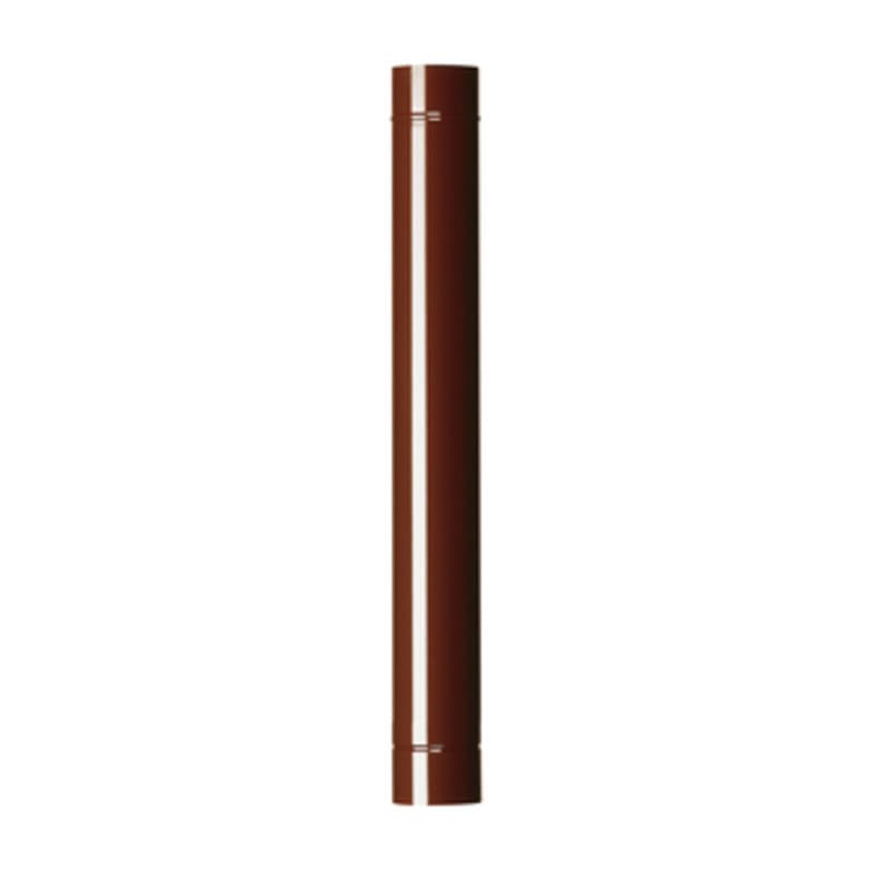 Tubo per Stufa H 100 cm Ø 8 cm Marrone 12 Pezzi - 2