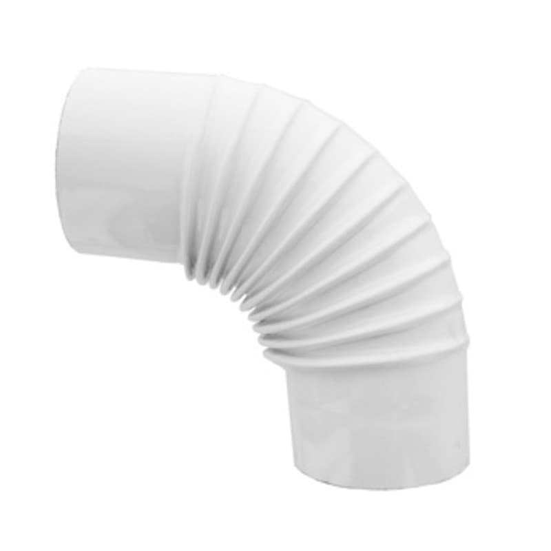 Stufa 90 Ø 13 cm Bianco Gomito per 12 Pezzi - 2