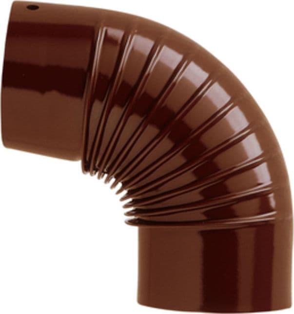 Stufa 90 Ø 10 cm Marrone Gomito per 12 Pezzi - 2
