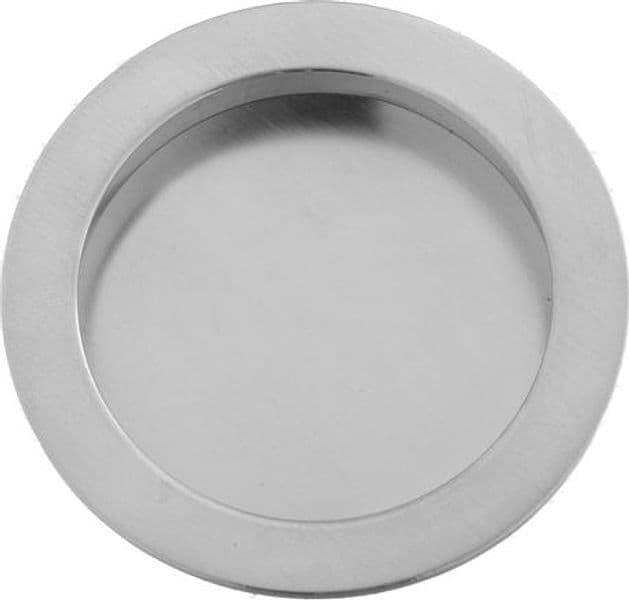 Maniglia Incasso Porta Scorr D 48 mm Cromo Sat 6 Coppie - 2