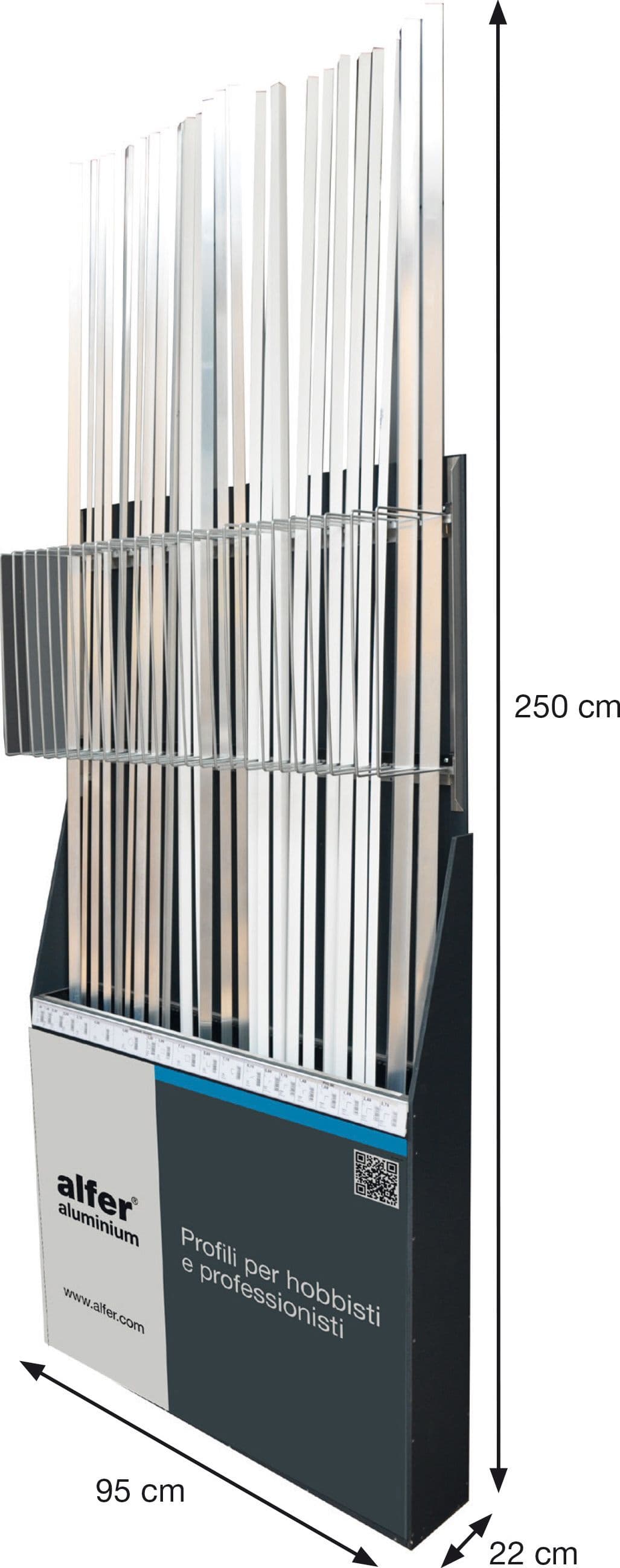 Espositore Profili All.h 200 cm Posti 25 Vuoto Arcansas - 2