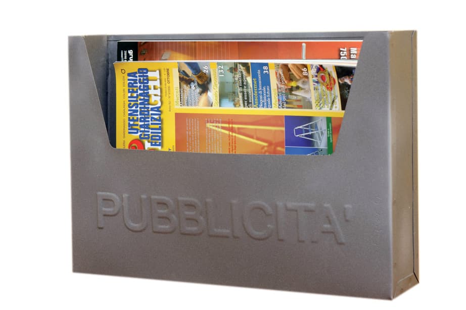 Porta Pubblicita in Lamiera 34 x 7XH24 Cm 4 Pezzi - 2