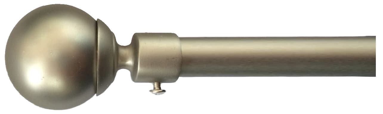 Bastone Acciaio a Strappo D 19 Cromo Sat 170 300 Sfera 4 Pezzi - 2