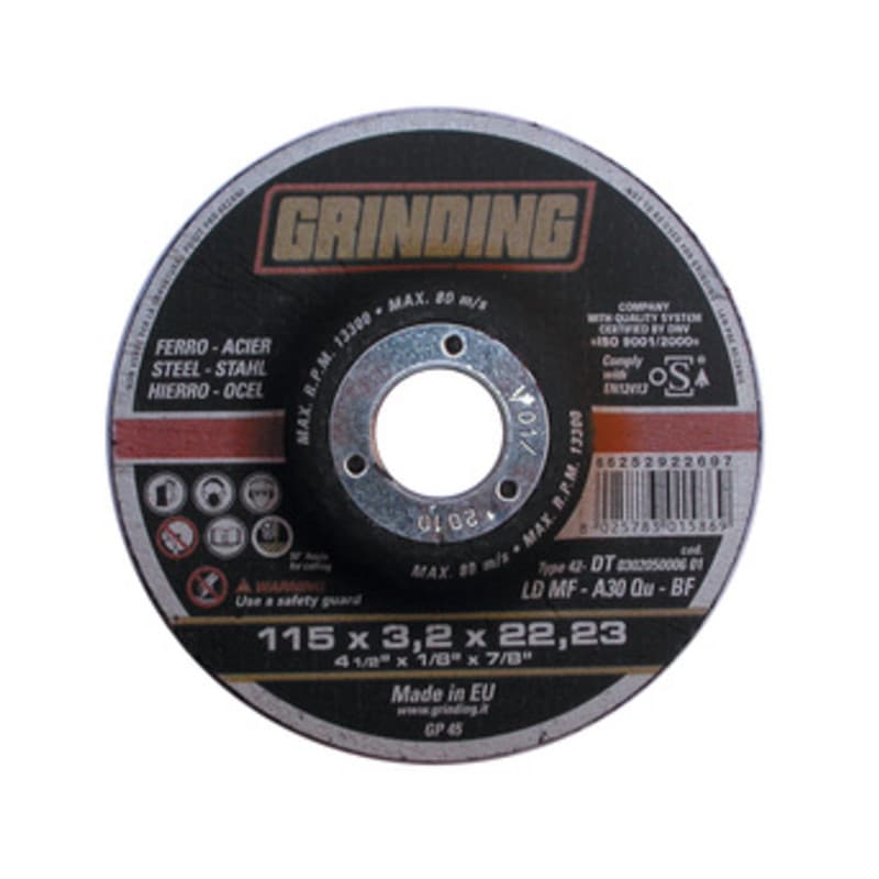 Grinding Disco Ferro Depres 115 x 2,4 Ldmf Saint Gobain Abrasivi 80 Pezzi - 2
