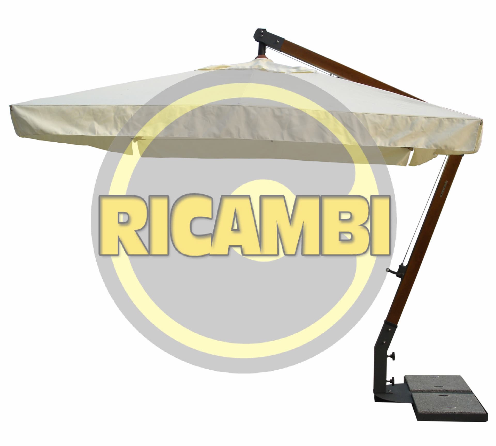 Ombrellone Maxima 220 cm 2019 Palo Vertic Legno i Giardini del Re - 2