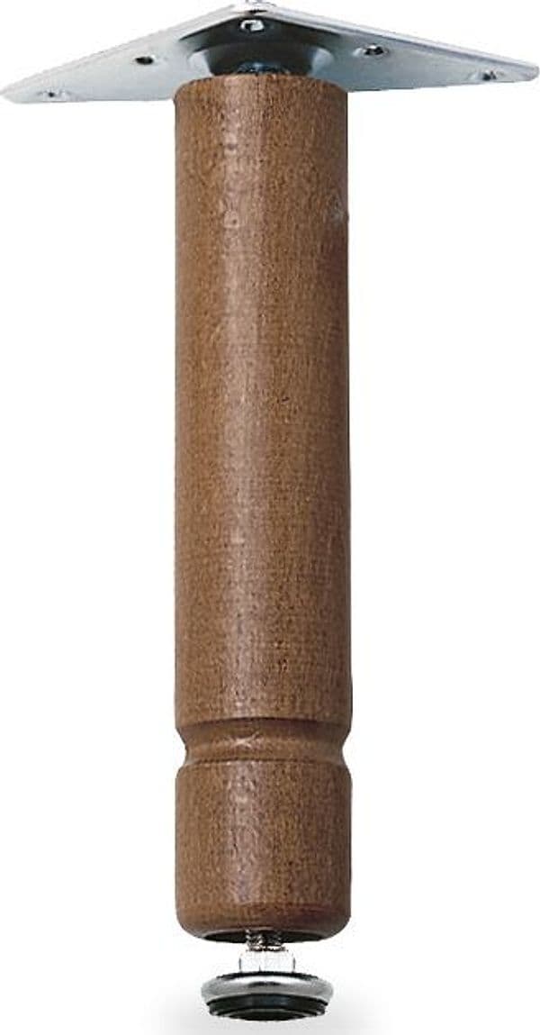 Bl Piedino Regolabile Legno 100 mm Noce Ghezzi Lino 1,0 Blister 4 Pezzi - 2