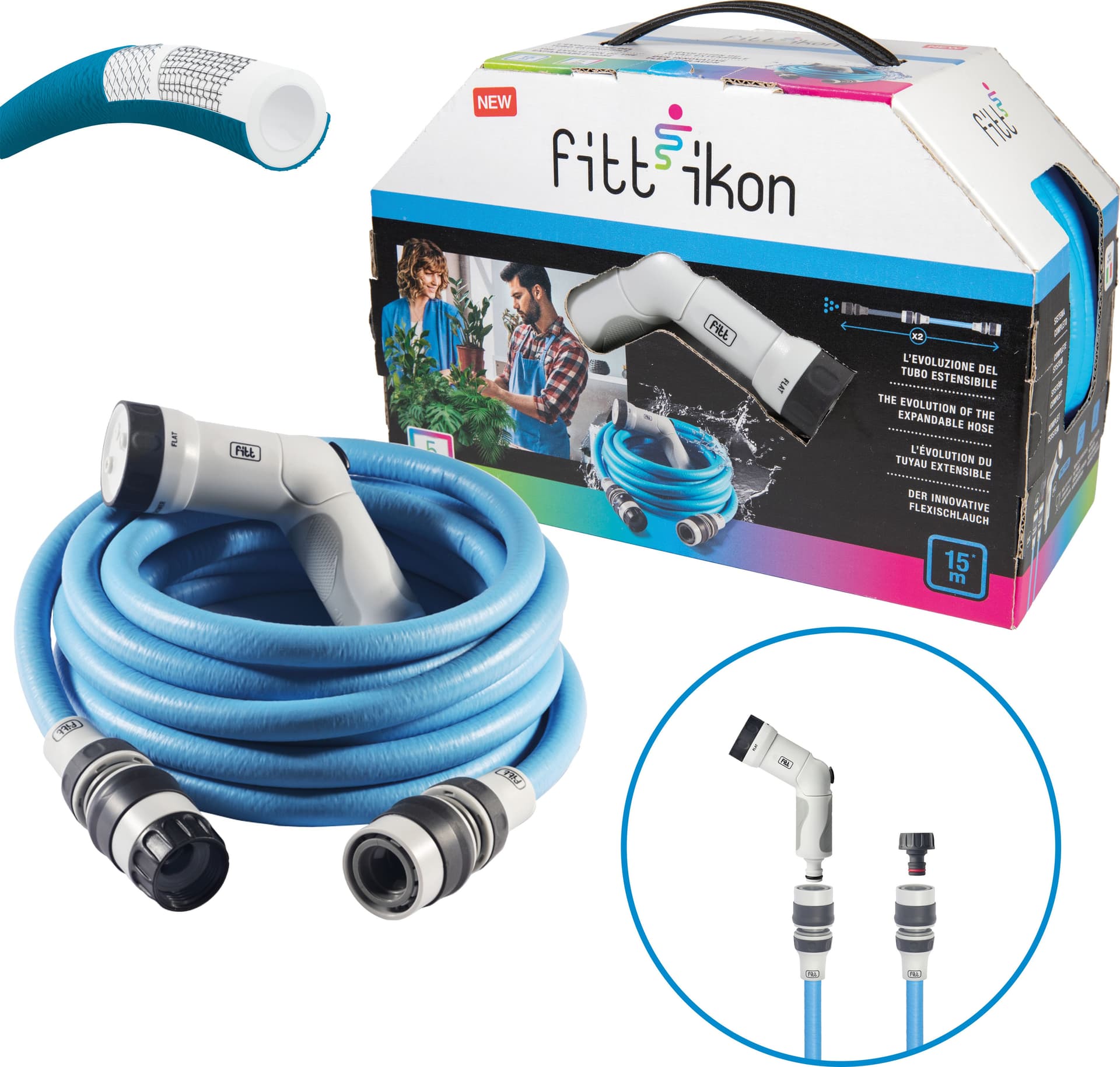 Tubo Ikon Fino a 15 m con Accessori Colori Ass Set 4 Pezzi - 2
