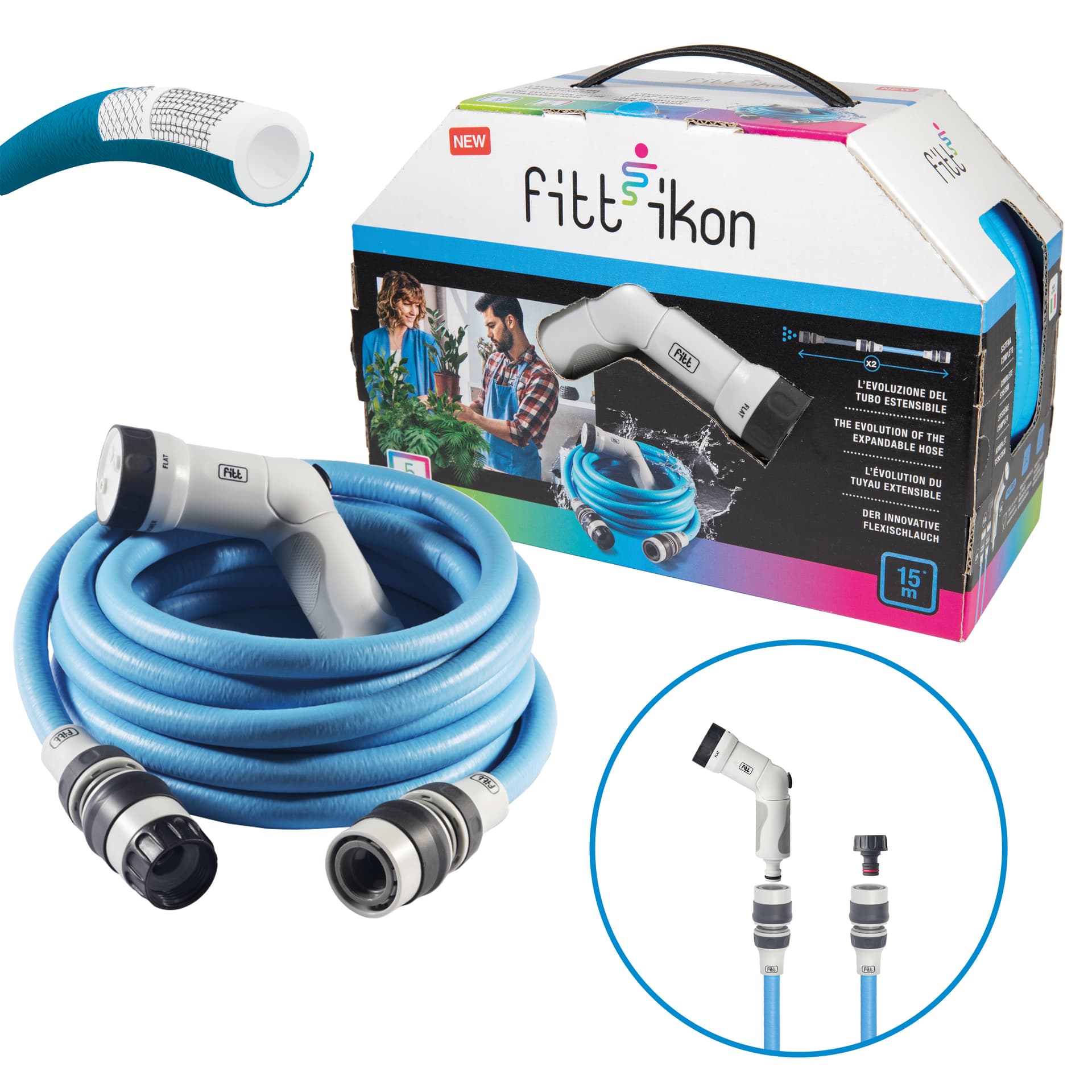 Tubo Ikon Fino a 15 m con Accessori Colori Ass Set 4 Pezzi - 2