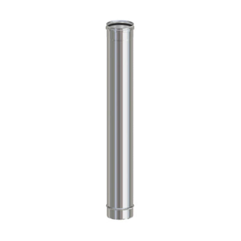 Tubo INOX AISI 304 H 100 cm per Pellet Ø 8 cm 10 Pezzi - 2