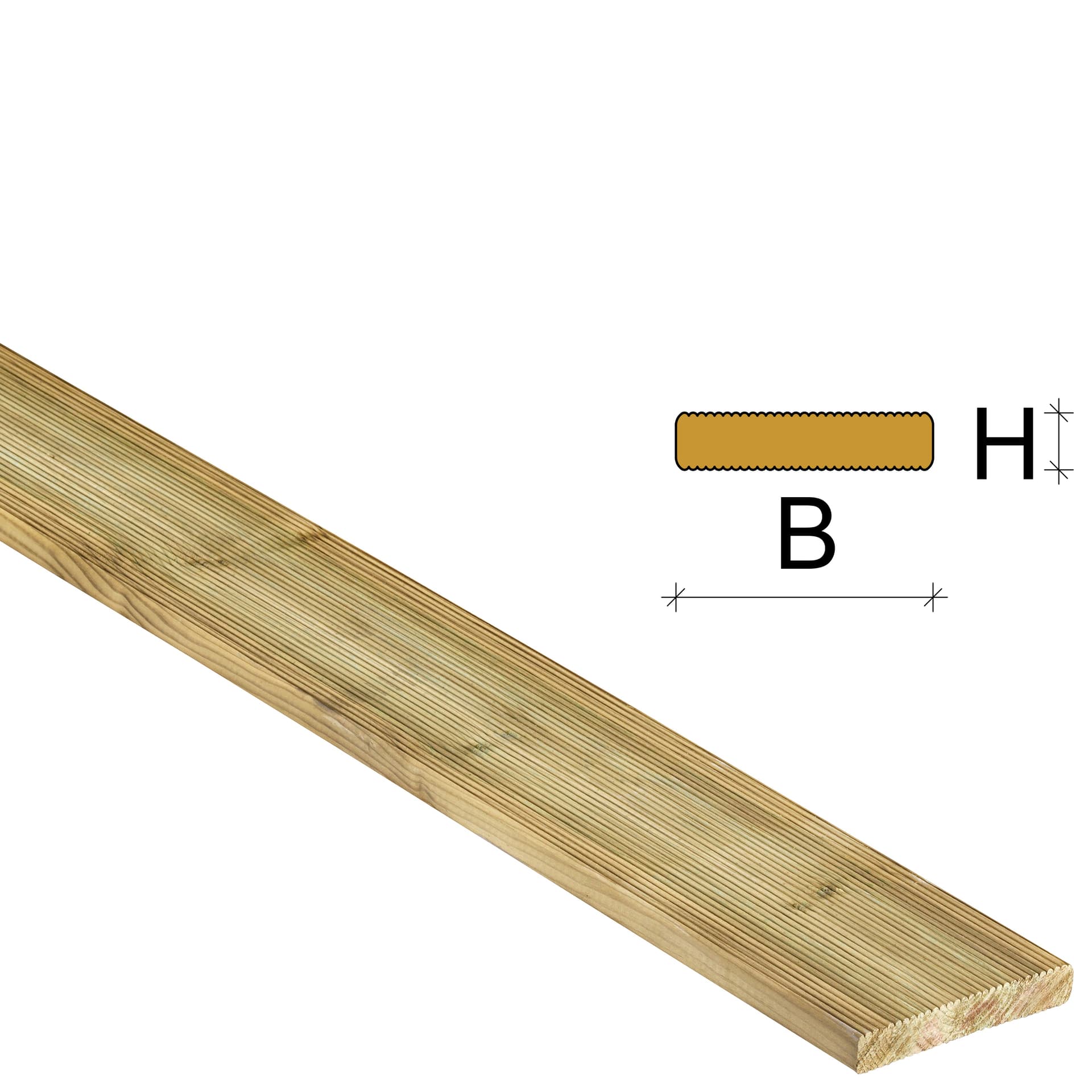 Pavimento Pino Impregn 28 x 120 x 1800 mm Listone - 2