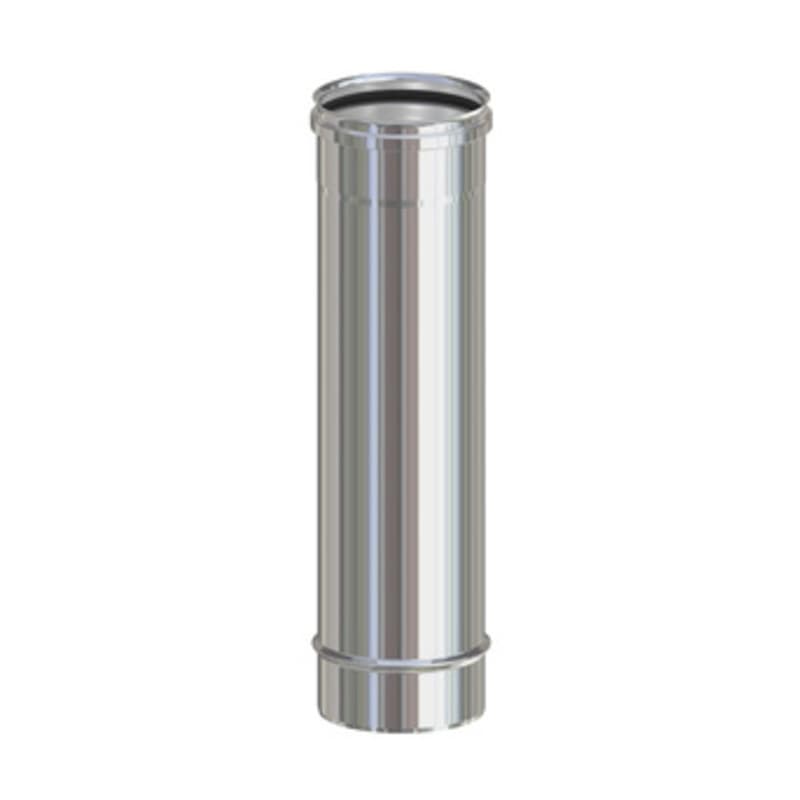 Tubo INOX AISI 304 H 50 cm per Pellet Ø 8 cm 10 Pezzi - 2