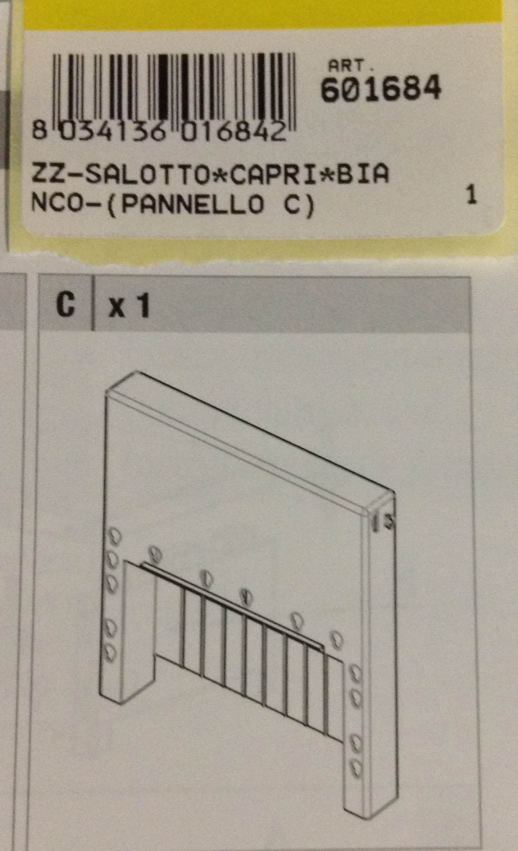 Salottocapribianco Pannello C - 2